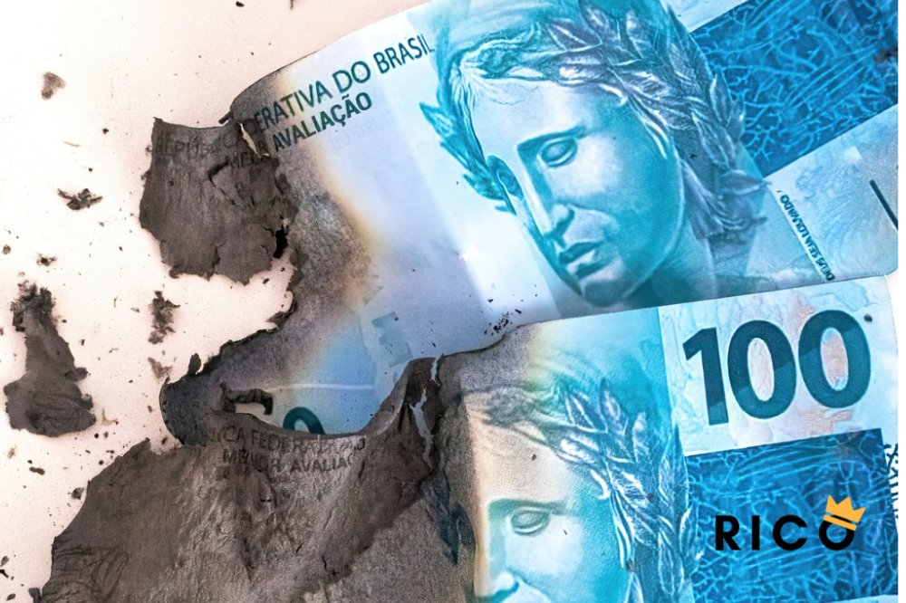 O que acontece com o dinheiro destruído ou queimado?