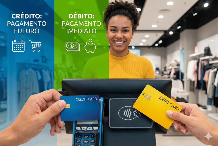 Cartão de crédito ou débito